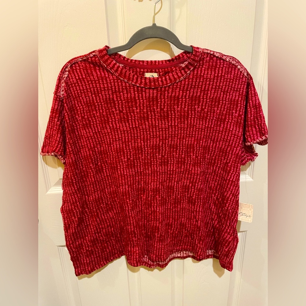 NWT Free People tribal print oversized top